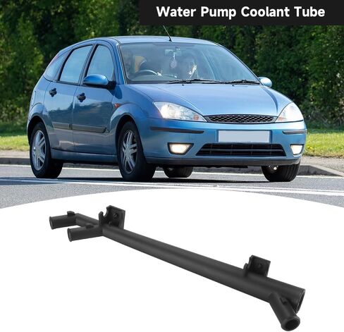 Heater Hose Outlet Tube Water Pump Coolant Tube Thermostat Assembly - Compatible for Ford Focus 2000-2004 - Replace Part YS4Z-8290-BA in Kuwait