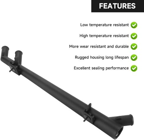 Heater Hose Outlet Tube Water Pump Coolant Tube Thermostat Assembly - Compatible for Ford Focus 2000-2004 - Replace Part YS4Z-8290-BA in Kuwait