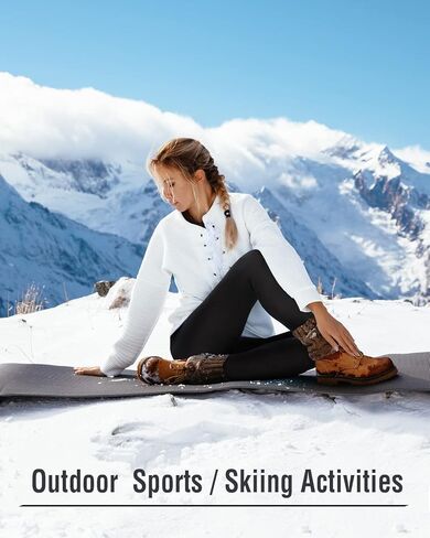 سروال ضيق نسائي من NORMOV مبطن بالصوف للشتاء، لباس ضيق مخملي حراري سميك in Kuwait