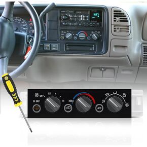 599-006 Climate Control Module w/Rear Window Defogger Switch- Compatible with Chevy, Cadillac & GMC Escalade, Silverado1500, C1500, C2500, C3500, K1500, K2500 Suburban, Tahoe AC Heater Control Panel