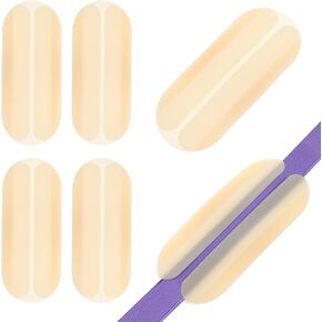 6pcs Mini Silicone Shoulder Pads Invisible Shoulder Strap Pads Bra Strap Holder Cushions Non- Slip Shoulder Strap Non Slip Shoulder Protectors for Women Use Complexion (Light Skin)