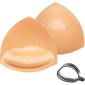 Double-Sided Sticky Bra Pad Insert, Soft Lightweight Invisible Adhesive Bra Insert Push up Breast Enhancement Pad Reusable