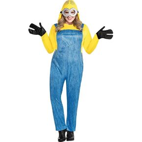 Party City Minion Halloween Costume for Women, Minions: The Rise of Gru - Includes Romper, Goggles & More - Costumes for Halloween, Birthday Parties & Themed Event