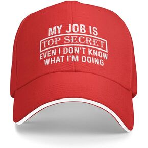 My Job is Top Secrets Even I Don't Know What I'm Doing Hat Women Baseball Caps Vintage Hats