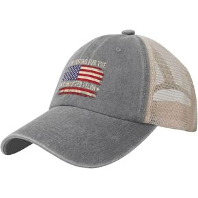 I'm Voting for The Convicted Felon Trucker Hat Mesh Cap Retro Snapback Cap