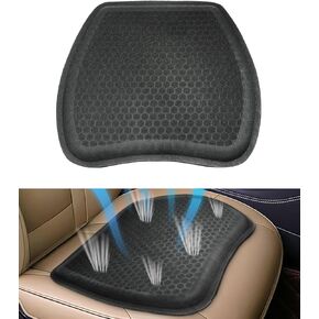 YAKEFLY Seat Cover for Car,Ventilation Front Seat Protector Seat Covers Cushion Pad,Ice Silk Silicone Super Breathable,Cool in Summer,Anti-Slip,Universal Front Seat Covers Fit for Most Cars (Black)
