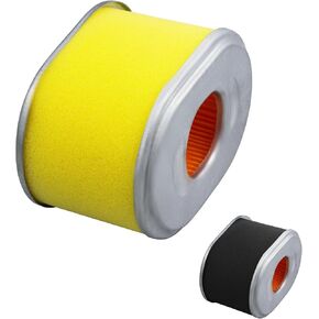 Air Filter Cleaner Replacement Parts Fits for Honda GX160 GX200 GX212 GX225 Engine 5.5HP 6.5HP 7.0HP 7.5HP Coleman CT200U Trail200 Trail Mini Bike Predator 196cc CT200U-EX... (Yellow)