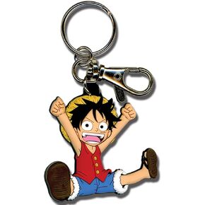 Great Eastern Entertainment One Piece SD Luffy PVC Keychain, 15 years and over, 2"