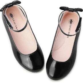 Girls Flats Mary Jane Shoes Casual Slip On Ballet Flat for School Wedding Party Ankle Strap Dress Shoes