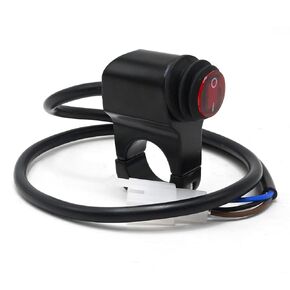 7/8" Motorcycle Handlebar Switch, 12V ATV Handlebar Light Push Button Waterproof Switch, Replacement for ATV UTV Driving Lights (22mm)