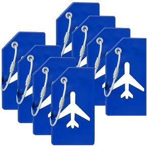 Luggage Tags for Suitcases with Name Id Card, Silicone Backpacks Handbags Tag with Stainless Steel Rings, Orange in Kuwait