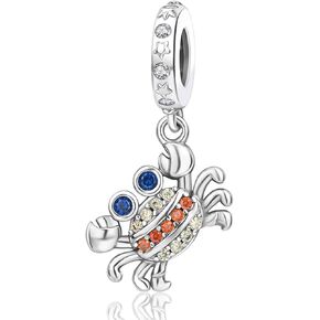 Jewelry Ocean Charms 925 Sterling Silver Sea Penguins Turtle Pearls Coconut Trees Anchors Pendant Beads for Women fit Bracelets Summer Birthday Christmas for Granddaughters