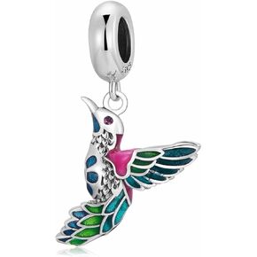 925 Sterling Silver Women's Bead Charms Flowers Bird Butterflies Heart Cute Animal Pendant & Dangle Charm Bracelets Fits Pandora Necklace DIY Jewelry Gift