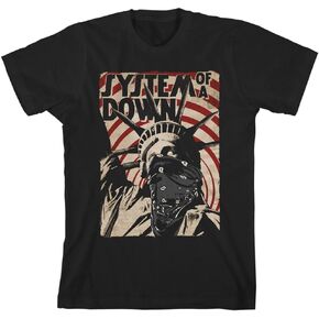 System Of A Down Unisex's Standard Liberty Bandit T-Shirt, Black