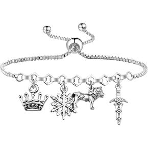 UJIMS Narnia Book Inspired Gifts Narnia Charm Bracelet Narnia King Queen Gifts Bookish Gift Literary Book Lover Gift