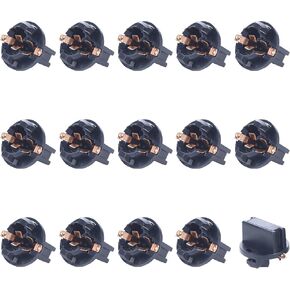 Alopee 52PCS LED Dash Lights and Socket Kits 194 168 T10 2721 74 T5 12V LED Replacement Bulb Sets for Gauge Cluster Panel Indicator Gear Shifter Light (with One Rectangular Storage Box)