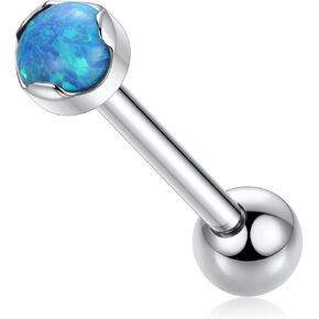 GAGABODY G23 Titanium Tongue Rings 14mm-20mm Tongue Piercing Jewelry Internally Threaded Cartilage Earring 14G Straight Barbells Piercing Jewelry Tongue Barbell Tongue Rings for Unisex