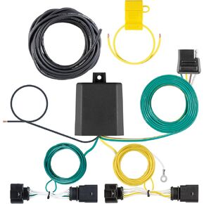 CURT 56523 Vehicle-Side Custom 4-Pin Trailer Wiring Harness, Fits Select Volkswagen Jetta