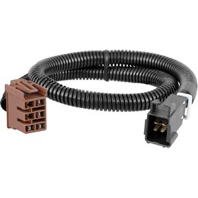 CURT 51342 Quick Plug Electric Trailer Brake Controller Wiring Harness, Select Chevrolet Silverado, Suburban, Tahoe, GMC Sierra, Yukon, Escalade , Black
