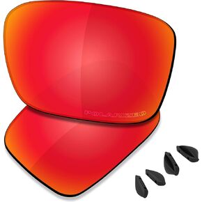 SAUCER Premium Replacement Lenses & Nosepads for Oakley Si Industrial Det Cord OO9253 Sunglasses