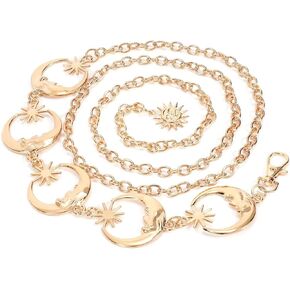 Chain Belt, Metal Waist Chain for Womens and Girls, Belly Chain Body Chain For Jeans Dress