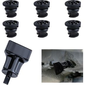 6 PCS Oil Drain Plug, Engine Oil Drain Plug No Leak with Oil Drain Plug Removal Tool, Replacement OEM 06L103801 Compatible with Volkswagen Audi A3 A4 A5 A6 B9 Q5 Q7