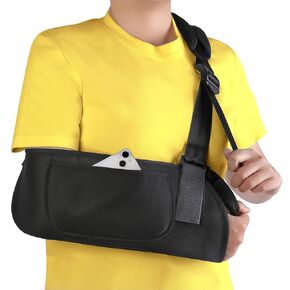 Arm Sling Shoulder Sling Immobilizer, Medical Shoulder Brace Arm Injury Elbow Wrist for Torn Rotator Cuff, Left and Right Arm, Men and Women for Broken, Dislocated, Fracture, Strain
