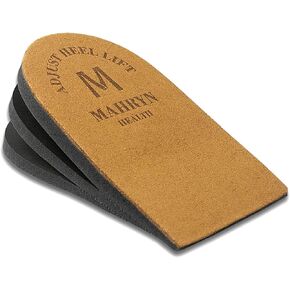 Adjustable Orthopedic Heel Lift for Leg Length Discrepancies and Heel Pain,Sports Injuries,and Achilles tendonitis,Height Increase Insoles (Brown6Layers, Medium) in Kuwait