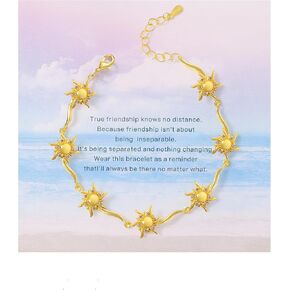 Gifts for Friends, You Are My Sunshine Woman Friendship Gifts Idea Bracelet for Best Friend Sister Daughter Birthday Gifts Christmas Gifts