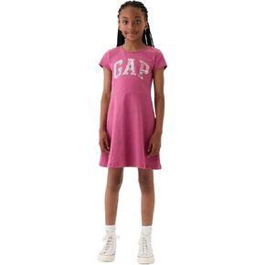 GAP Girls' Short Sleeve Logo Dress