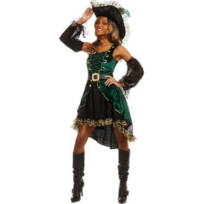 Dreamgirl Women's Emerald Pirate Costume
