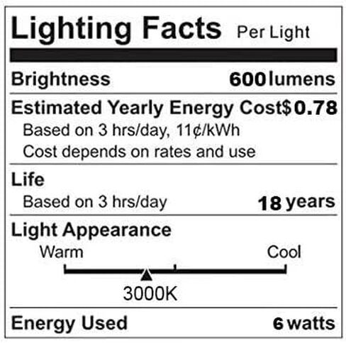 مصابيح LED T6 قابلة للتعتيم، مصابيح إضاءة اديسون 8 وات E12 بيضاء ناعمة 3000 ك، 800 لومن، 100 وات لمبات شمعدان متوهجة تعادل لمبة شمعة اديسون ذات خيوط LED عتيقة مع ديكور، 6 عبوات. in Kuwait