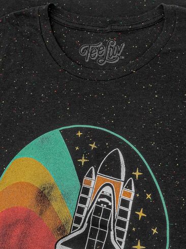 Tee Luv Men's NASA Space Shuttle Shirt - NASA Worm Logo Stars T-Shirt in Kuwait
