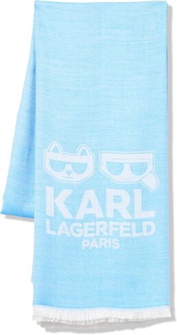 KARL LAGERFELD womens Pashmina Essential Karl/Choupette Scarf in Saudi Arabia