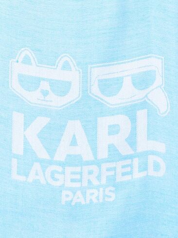 KARL LAGERFELD womens Pashmina Essential Karl/Choupette Scarf in Saudi Arabia