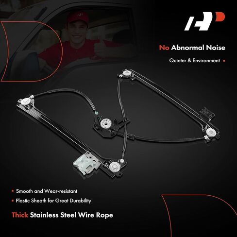 A-Premium Front Right Electric Power Window Regulator Without Motor Compatible with Tesla Model X 2016-2023, Passenger Side in Saudi Arabia
