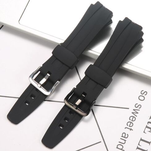 Resin Replacement Watch Strap Compatible with Casio AQ-163W AQ-160 AQ-161 Plastic Strap Men's Watchband Strap Bracelet in Saudi Arabia