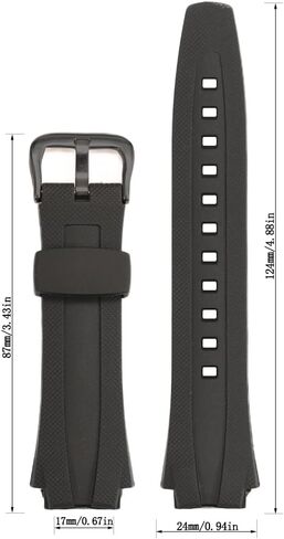 Resin Replacement Watch Strap Compatible with Casio AQ-163W AQ-160 AQ-161 Plastic Strap Men's Watchband Strap Bracelet in Saudi Arabia