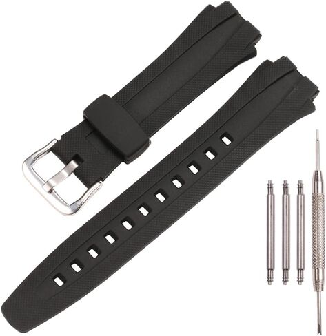 Resin Replacement Watch Strap Compatible with Casio AQ-163W AQ-160 AQ-161 Plastic Strap Men's Watchband Strap Bracelet in Saudi Arabia