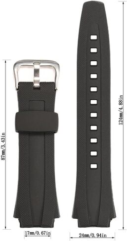 Resin Replacement Watch Strap Compatible with Casio AQ-163W AQ-160 AQ-161 Plastic Strap Men's Watchband Strap Bracelet in Saudi Arabia
