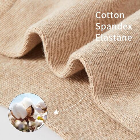 J-BOX Crew Socks for Women Casual Cotton Socks Soft Breathable Dress Socks 10 Pairs in Kuwait