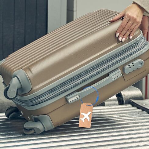 حزمة كوزموس مكونة من 30 حلقة سلكية لحاملي بطاقات الأمتعة، حامل سلسلة مفاتيح سلكية من الفولاذ، حامل سلسلة مفاتيح قابل للتمديد، حامل معلق لبطاقة السفر للسفر، 6 ألوان متنوعة in Kuwait