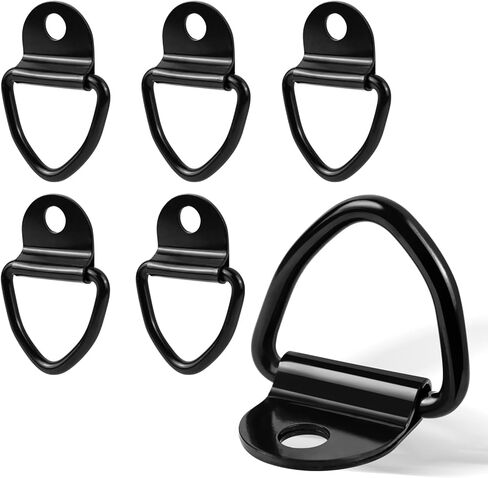 6PCS V Ring Tie Down Anchors,Heavy Duty Steel Truck Bed Tie Down Anchors rgo Truck Load Anchor Point Lashing Ring V-Ring Bolt On Trailer Anchor for Trailer,Cargo,Truck,Boat, in Saudi Arabia