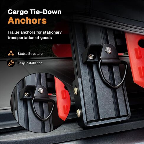 6PCS V Ring Tie Down Anchors,Heavy Duty Steel Truck Bed Tie Down Anchors rgo Truck Load Anchor Point Lashing Ring V-Ring Bolt On Trailer Anchor for Trailer,Cargo,Truck,Boat, in Saudi Arabia