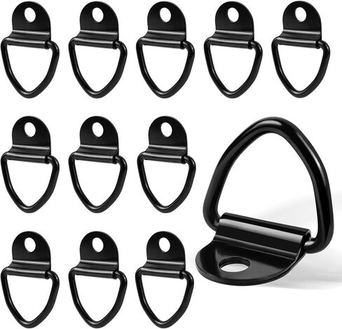 6PCS V Ring Tie Down Anchors,Heavy Duty Steel Truck Bed Tie Down Anchors rgo Truck Load Anchor Point Lashing Ring V-Ring Bolt On Trailer Anchor for Trailer,Cargo,Truck,Boat, in Saudi Arabia