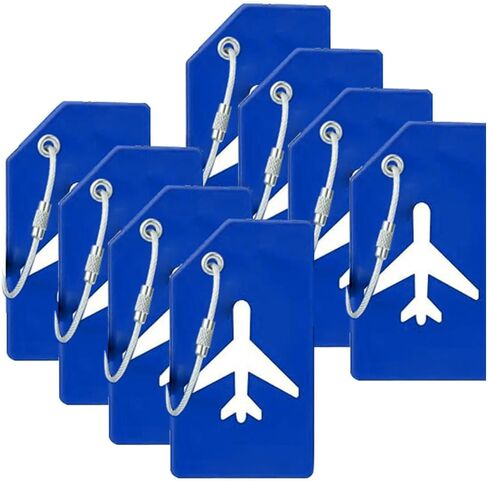 علامات الأمتعة للحقائب مع بطاقة هوية الاسم، حقائب الظهر المصنوعة من السيليكون مع حلقات من الفولاذ المقاوم للصدأ، برتقالي in Kuwait