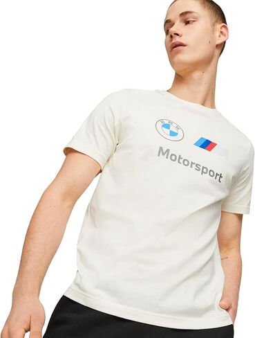 تي شيرت بشعار BMW M Motorsport Essentials للرجال من PUMA، مقاس كبير in Saudi Arabia