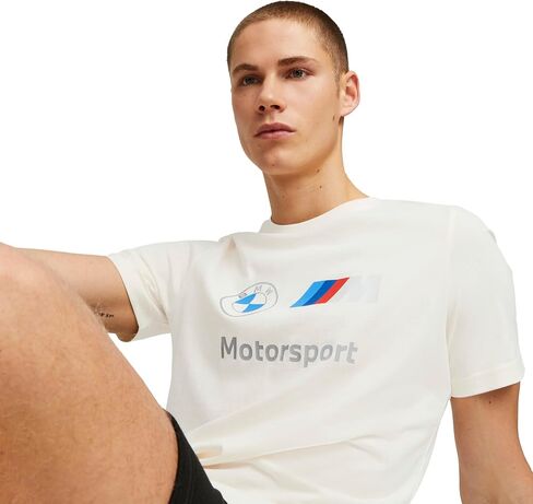 تي شيرت بشعار BMW M Motorsport Essentials للرجال من PUMA، مقاس كبير in Saudi Arabia