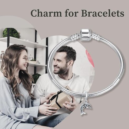 Jewelry Ocean Charms 925 Sterling Silver Sea Penguins Turtle Pearls Coconut Trees Anchors Pendant Beads for Women fit Bracelets Summer Birthday Christmas for Granddaughters in Saudi Arabia
