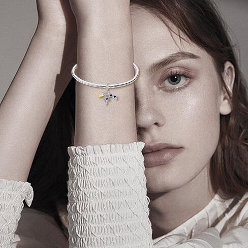 مجوهرات المحيط سحر 925 الفضة الاسترليني طيور البطريق البحر السلاحف اللؤلؤ أشجار جوز الهند المراسي قلادة الخرز للنساء تناسب أساور الصيف عيد الميلاد عيد الميلاد للحفيدات in Kuwait